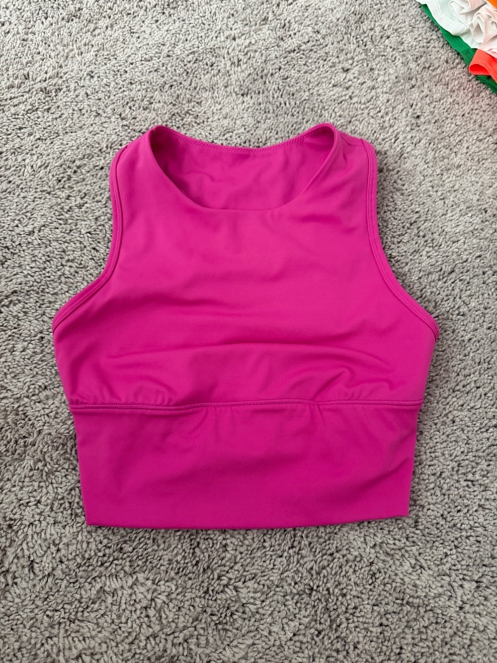 all in motion Hot Pink Performance Crop Tank